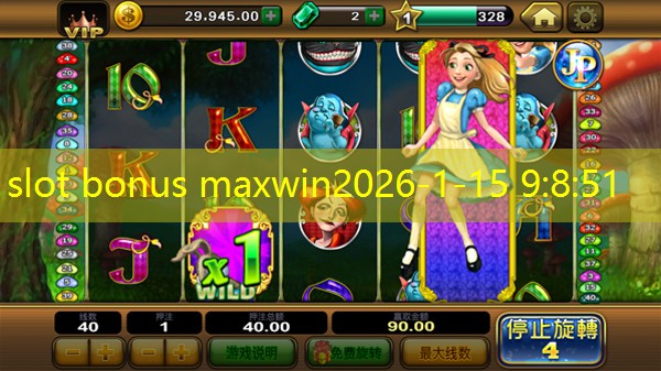 slot bonus maxwin